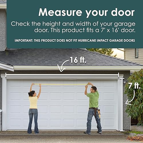 Miniatura 2 de Encantadora pancarta de Navidad para puerta de garaje de 7 x 16 pies, diseñada para moverse con puerta, conmovedora decoración de puerta de garaje