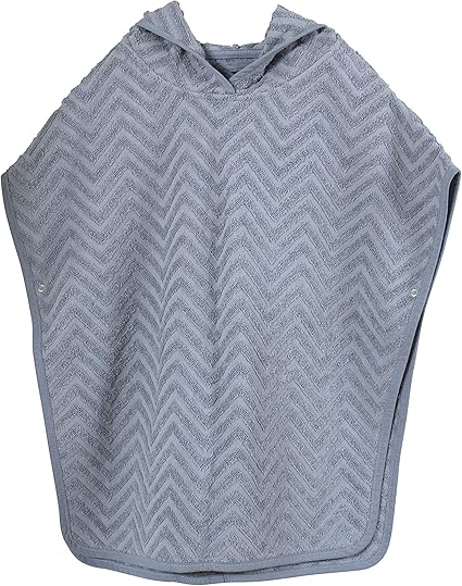 Filibabba Poncho De Bain Pour Enfant Serviette A Capuche Pour Bebe 100 Coton Bio Certifie Gots 0 5 Ans Bleu Poudre Amazon Fr Vetements