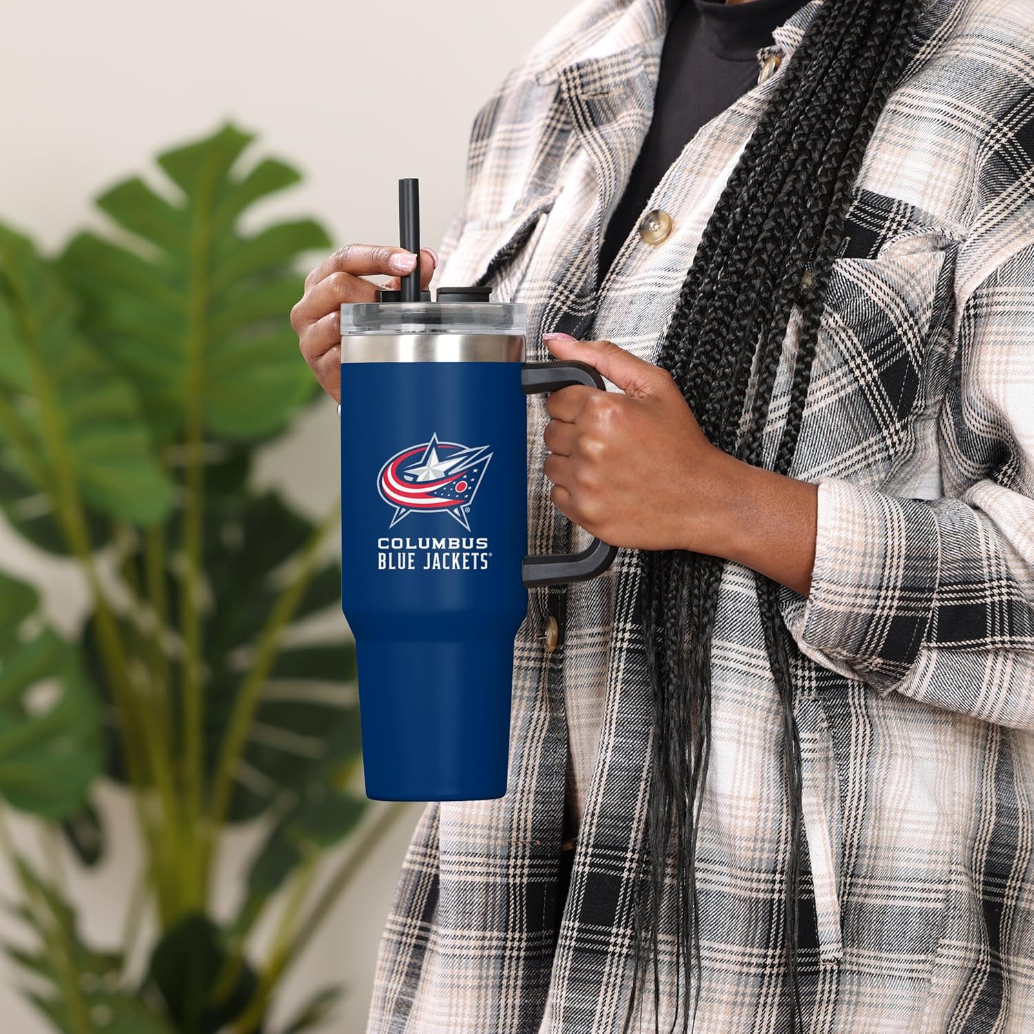 FOCO Columbus Blue Jackets NHL 40 oz Team Color XL Tumbler - Image 7