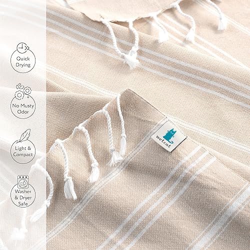 Miniatura 6 de WETCAT Juego de 2 toallas de mano turcas con lazo para colgar (20 x 30), 100% algodón, suaves, toallas de cocina bohemias prelavadas, toallas de