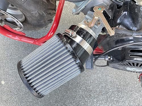 Vista 11 de Kit de adaptador de filtro de aire de 2.283 in para la mini bicicleta Coleman CT100U (negro)