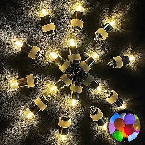 40 mini faroles de papel blancos, luces de globo impermeables que funcionan con pilas, luces de fiesta para fiesta de graduación, fiesta de