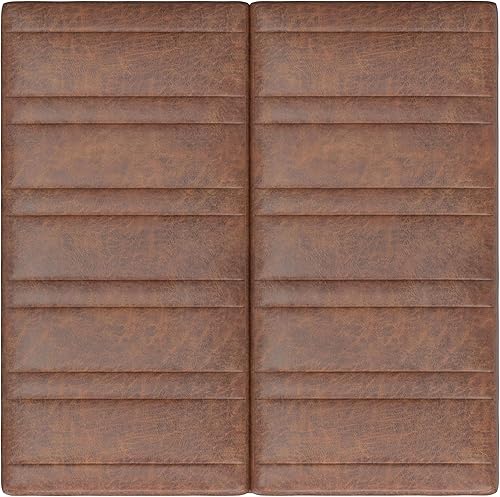 Miniatura 5 de SIMPLIHOME Ellis - Mesa de centro cuadrada contemporánea de 36 pulgadas de ancho, otomana de almacenamiento en silla de montar envejecida, piel