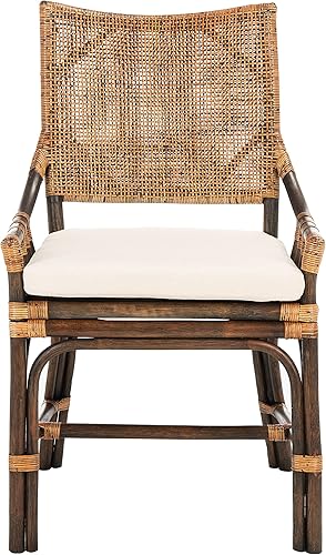 Miniatura 5 de SAFAVIEH Home Collection Donatella - Silla de ratán para sala de estar, comedor, dormitorio, oficina, vestíbulo