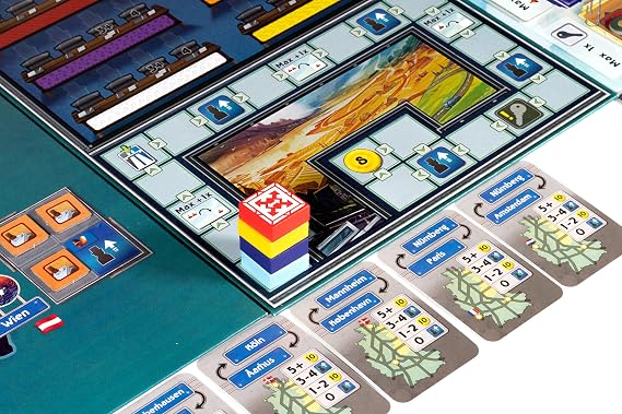 Autobahn by Alley Cat Games | Ages 14+ | 1-4 Players | Strategic German Highway Construction, Economic Management, and Logistics Gameplay Spanning Post-WWII to Modern Era