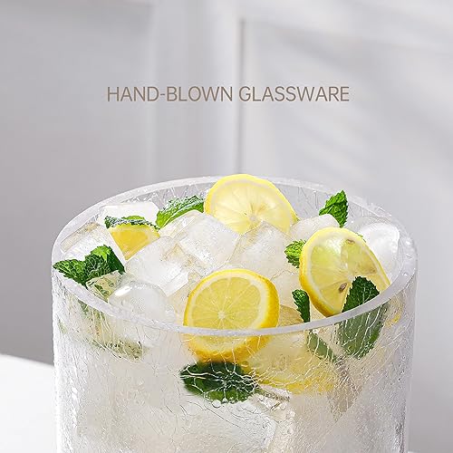 Miniatura 5 de Dispensador de bebidas de vidrio de 2 galones con soporte, dispensador de bebidas con tapa de madera y grifo de acero inoxidable, dispensador de