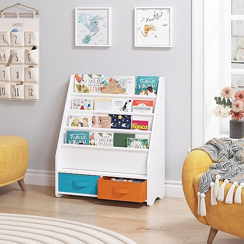 Miniatura 22 de UTEX Estantería para niños - Revistero para niños con organizador, organizador de libros (espresso) Espresso,Multi