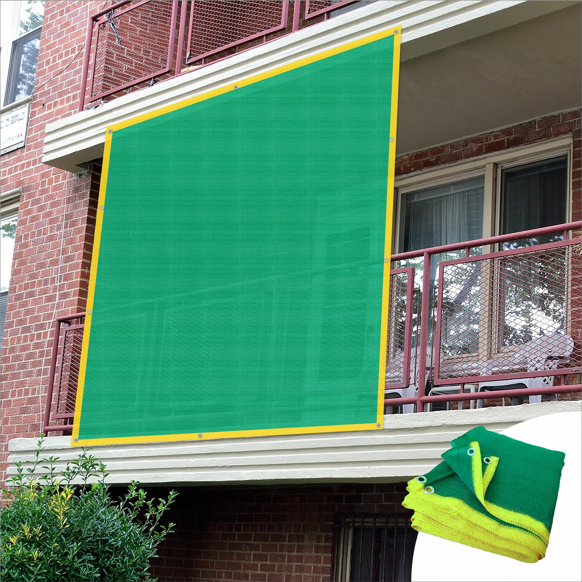 90% UV Protection, 10x40 Ft Multipurpose Shade Net, Agro Net/Green Net/Green House/Garden Shade/Fence Net/Car Parking/Balcony Shade Net for Home, Lawn, Nursery, Sport Shading-image-42