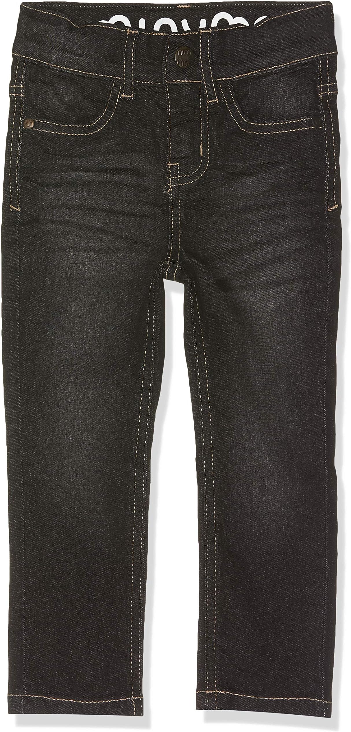 Minymo Kids Girls Jeans High Waistband Light Wash Age 7-8 Years Black 3730
