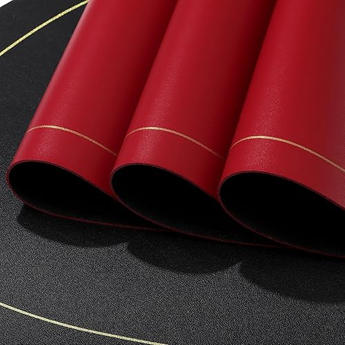 Miniatura 7 de fanquare Juego de 4 manteles individuales y posavasos de piel sintética, reversibles, de doble color, antideslizantes, lavables, para interiores