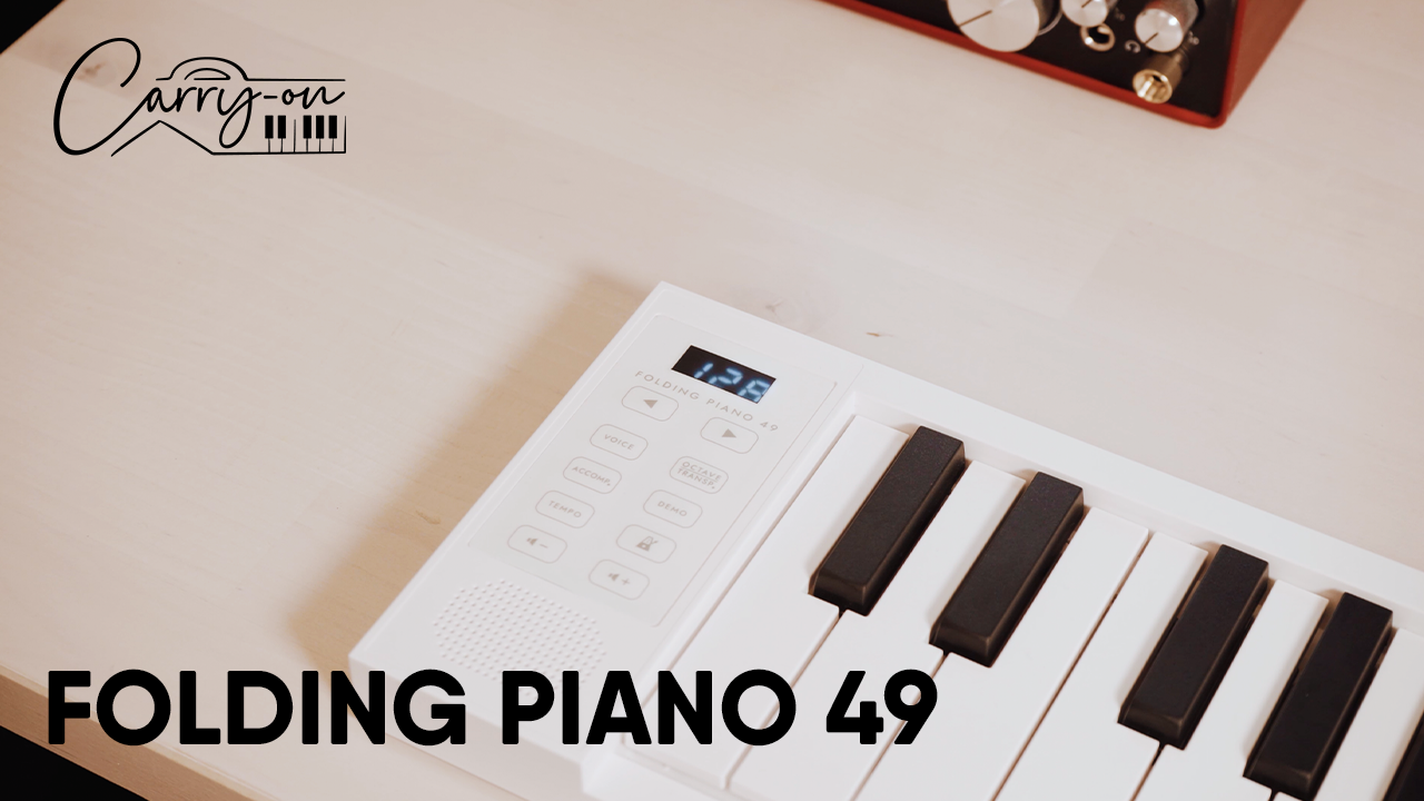 Carry-on FP-49 Touch 49 Key Touch Sensitive Black Portable Folding Digital Piano USB MIDI Controller with Rechargeable Battery Carry-on FP-49 Touch 49 Key Touch Sensitive Black Portable Folding Digital Piano USB MIDI Controller with Rechargeable Battery