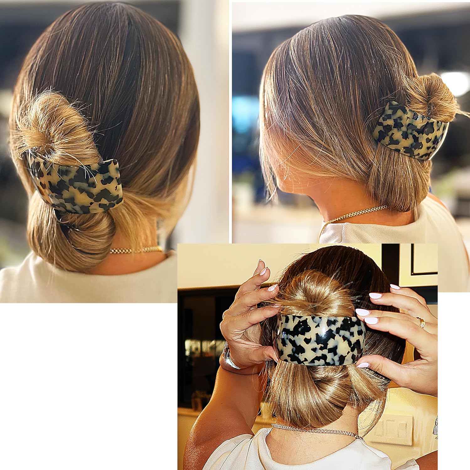 Camila Paris CP3618 French Hair Barrette Clip for Girls for Thick Curly Wavy Long Hair, Strong Hold Grip Hair Clips for Women, Automatic, No Slip Styling Girls Hair Accessories, Handmade in France