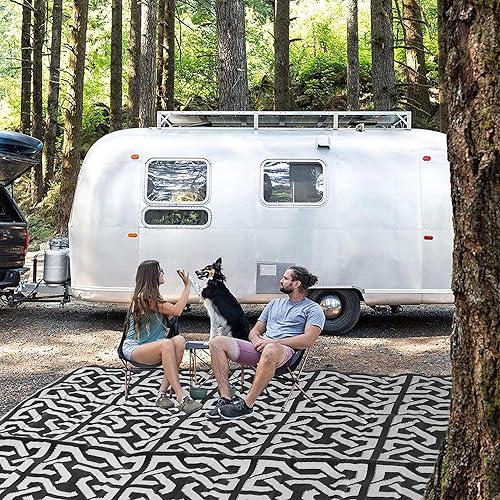 Miniatura 36 de SAND MINE Alfombras reversibles, alfombra de paja de plástico, alfombra de área moderna, alfombra de pavimento grande y alfombra para exteriores