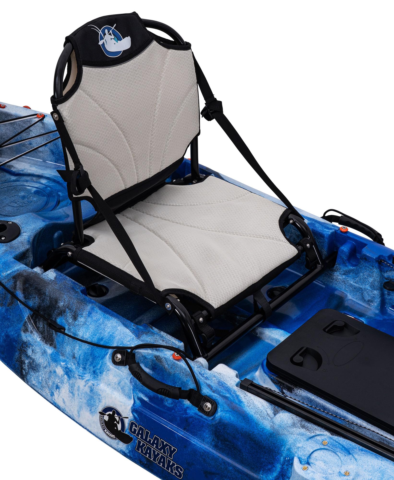 Galaxy Cruz Ultra 292 cm Angelkajak – Stabiler Sit-on-Top Kajak mit Hochsitz, Steuerungssystem und Paddel – 1 Person, Midnight Storm