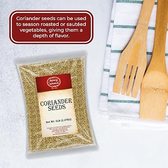 Spicy World Coriander Seeds 5 Pounds Bulk - Pure Indian Spice