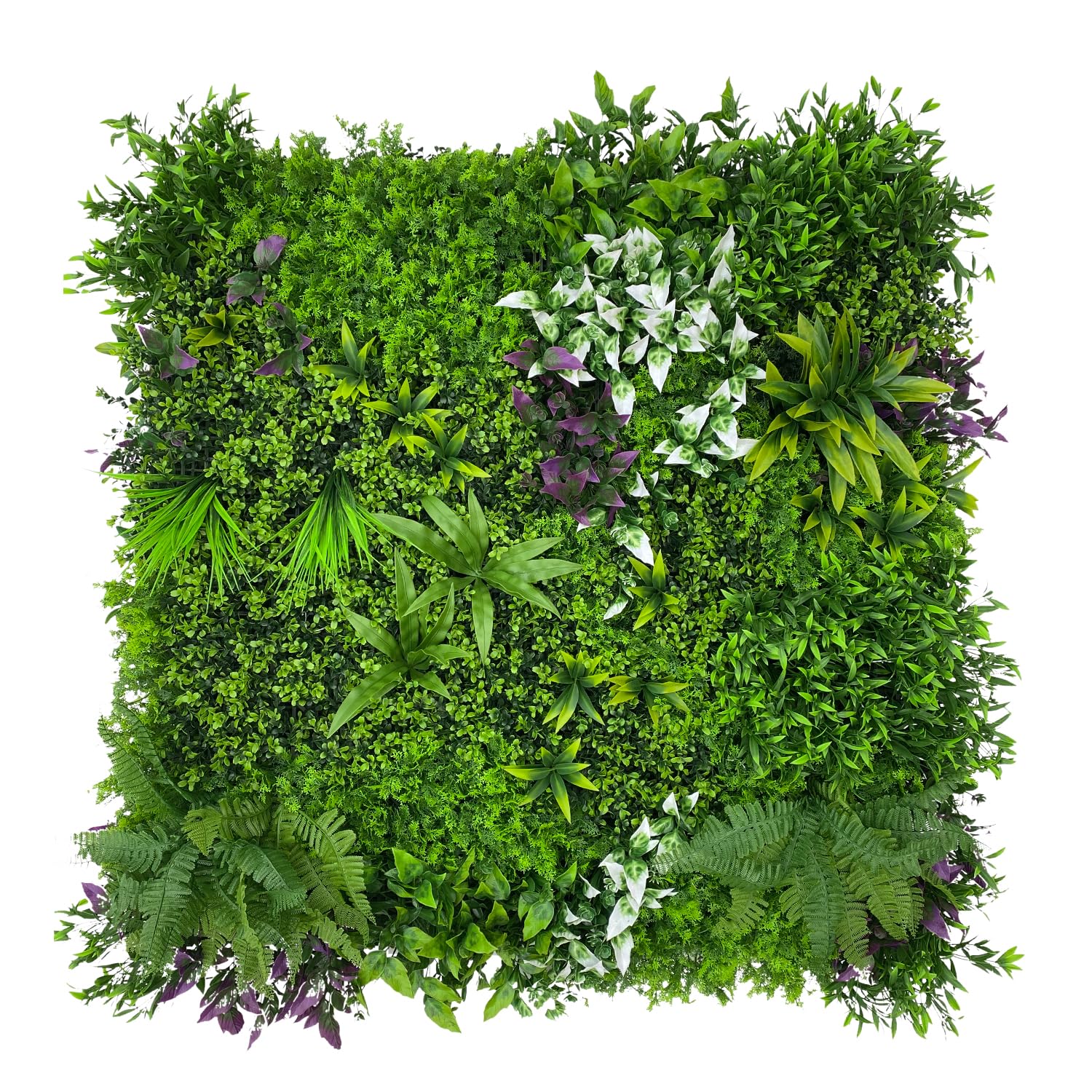 Artificial Plant Flower Living Wall Panels Realistic- Indoor/Outdoor - 1m x 1m Privacy Living Wall Fence Screening (PQ67)