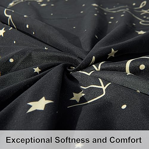 Miniatura 3 de NTBAY - Juego de funda de edredón de microfibra cepillada, ultrasuave, cierre de cremallera