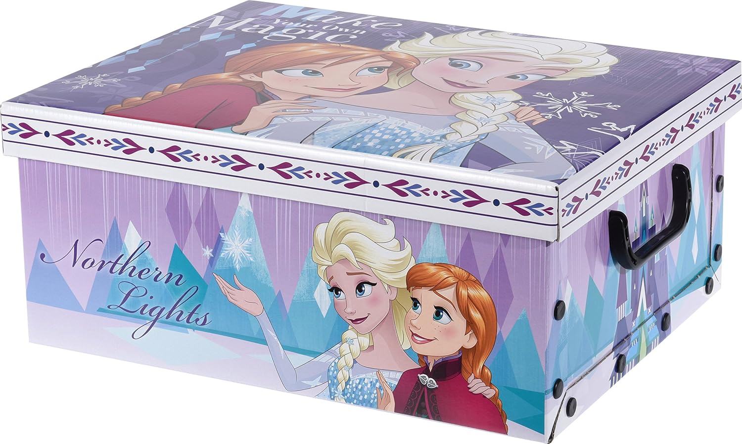 Elyte Retail Frozen Storage Box With Lid and Handles Featuring Anna and