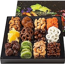 Premium Chocolate &amp; Dried Fruit Gift Box &ndash; Gourmet Chocolate-Covered Treats &amp; Dried Fruit Sampler &ndash; Great for Holidays, Birthdays, &amp; Special Occasions