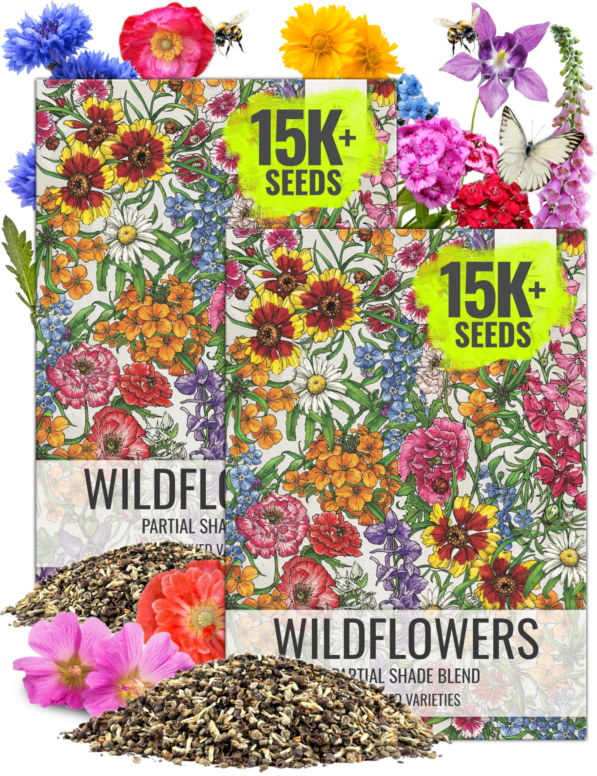 Seed Needs Partial Shade Wildflower Seed Mix