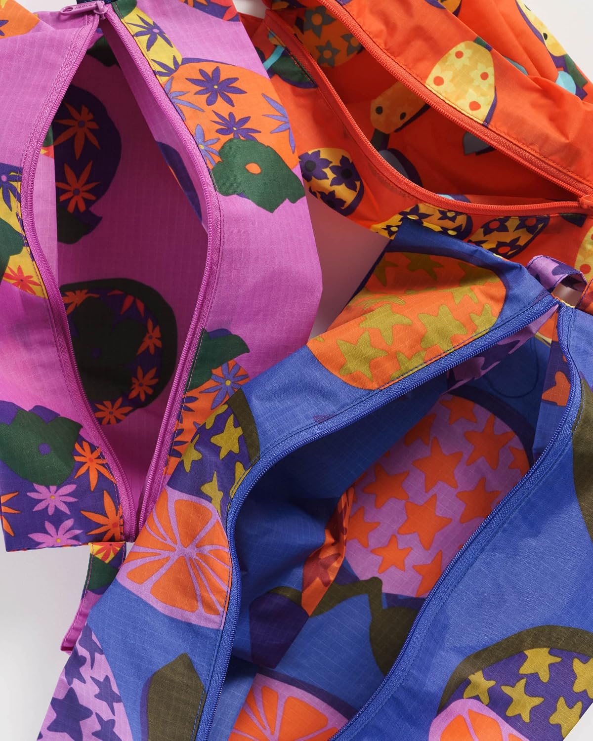 BAGGU 3D Zip Set, Collaged Fruit