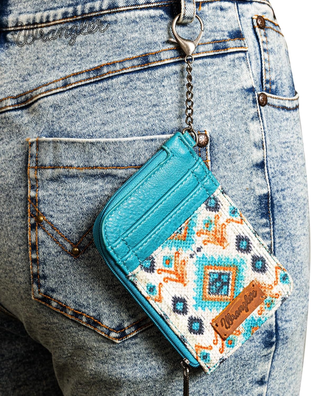 Montana West Wrangler Western Card Wallet for Women Aztec Credit Card Holder for Women - Image 5