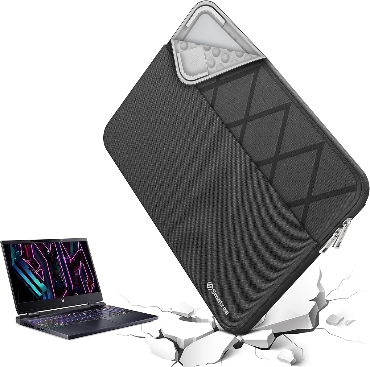 Funda para portátil Smatree para portátil para juegos Acer Predator Helios Neo16 de 16 pulgadas | Para Acer Nitro 16 AN16-41-R6HK de 16 pulgadas, Predator Helios 3D 15 PH3D15-71-94PP(E668) de 15,6 pulgadas