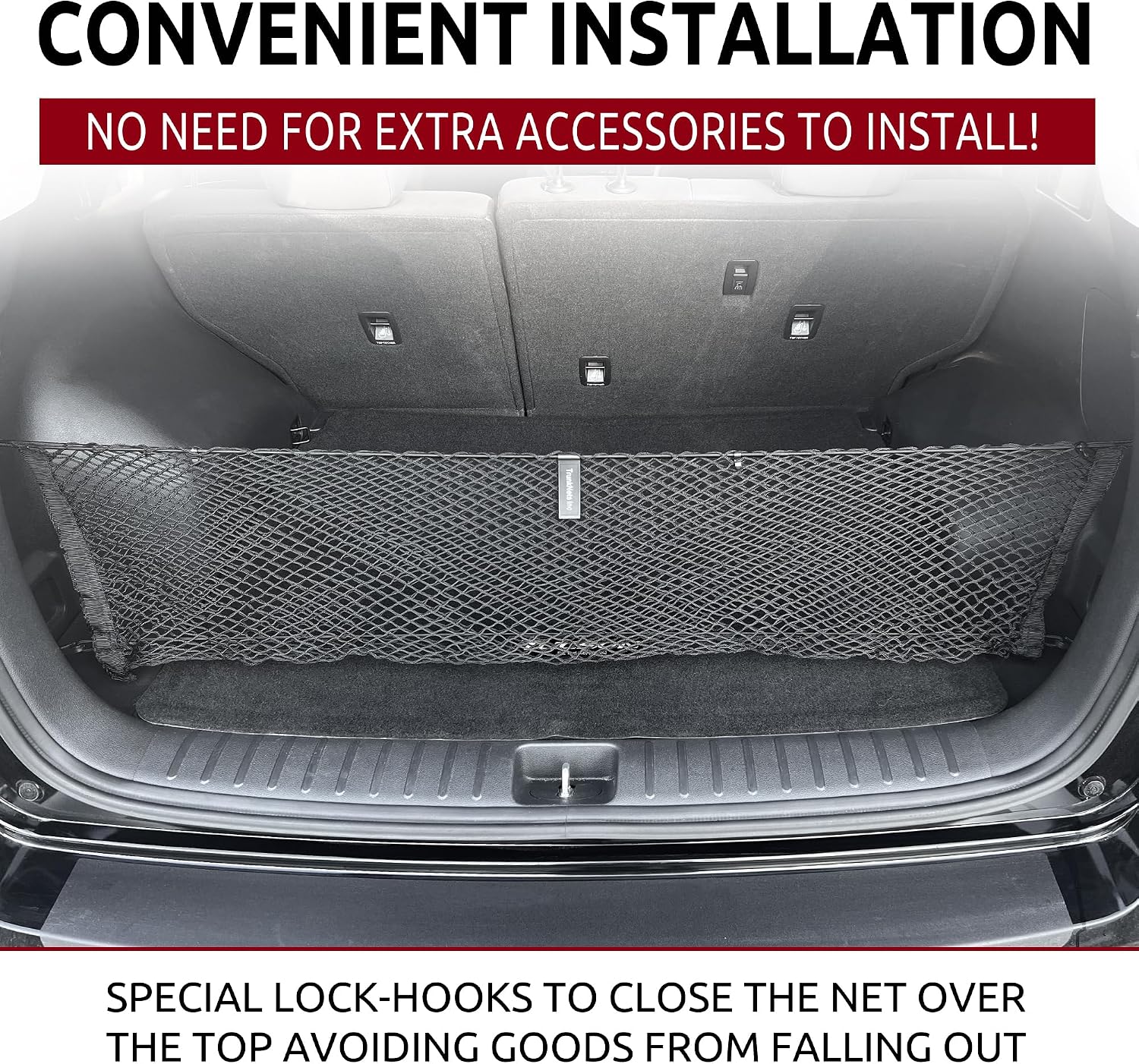 Trunknets Inc Envelope Style Trunk Cargo Net for Hyundai Tucson 2015 2016 2017 2018 2019 2020 2021 New