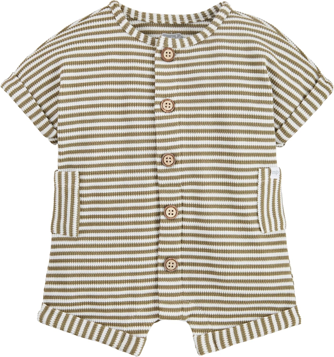 Mud Pie Baby Boys' Mud Pie Children's Waffle Romper