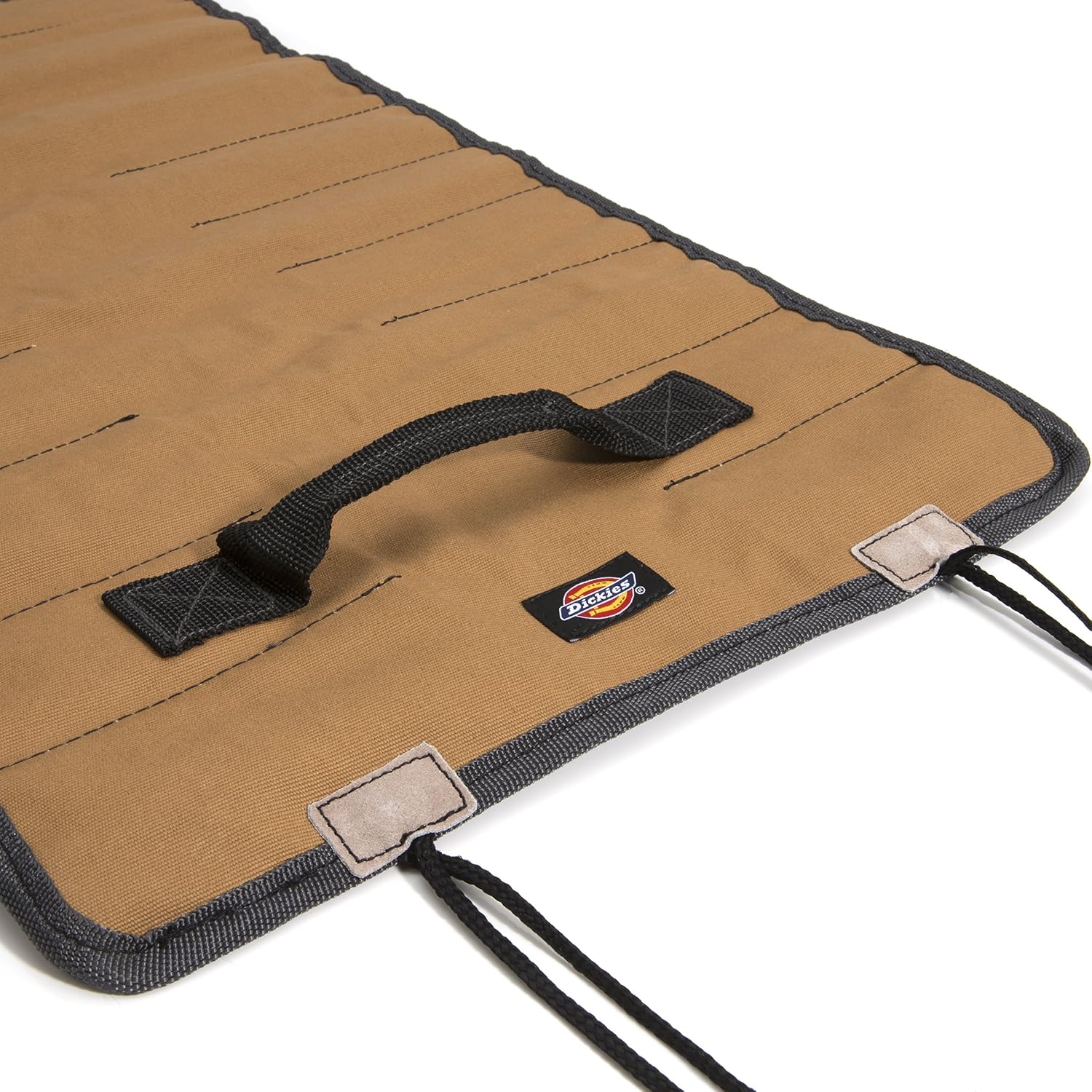 Dickies Large Wrench/Screwdriver Organizer Roll for Mechanics, 23 Tool Pockets, Durable Canvas Construction, 26 in. x 14.25 in. Unrolled, Grey/Tan