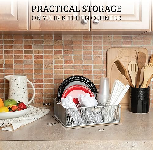 Miniatura 3 de ELTOW Soporte para utensilios de cubiertos  Organizador de cubiertos para acampar con 6 secciones para utensilios y condimentos  Organizador de