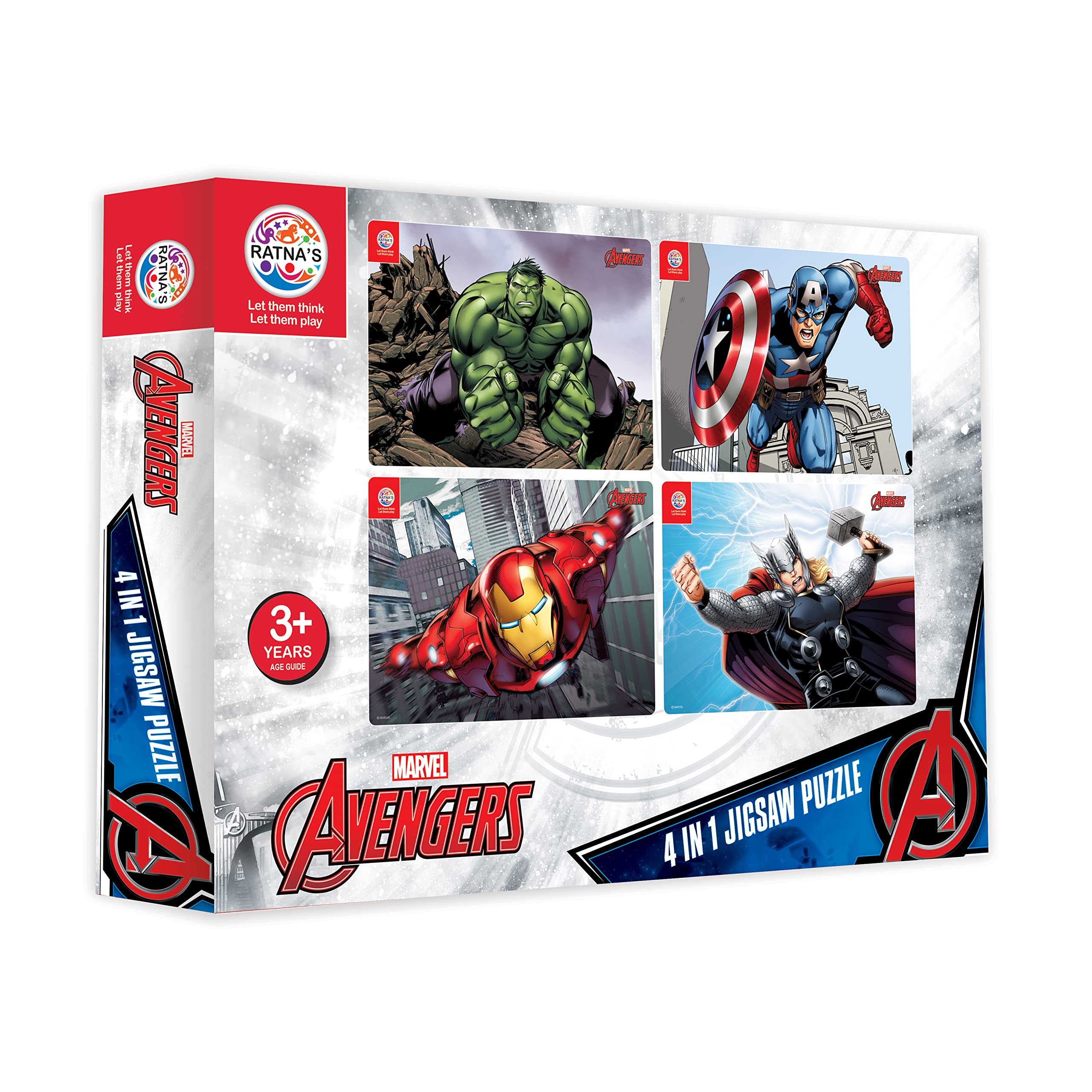 Ratnas 4 in 1 Disney Jigsaw Puzzle 140 Pieces for Kids. 4 Jigsaw Puzzles 35 Pieces Each (Avengers Solo) (B09ND9RNS3) Amazon Price History, Amazon Price Tracker