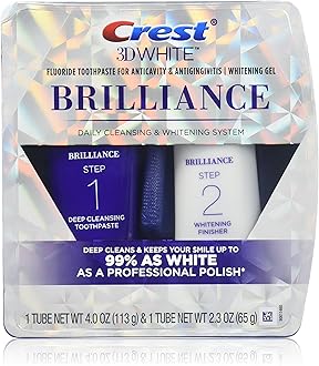 Crest Brilliance Daily Cleasning Toothpaste And Whitening Gel System - 4 Oz