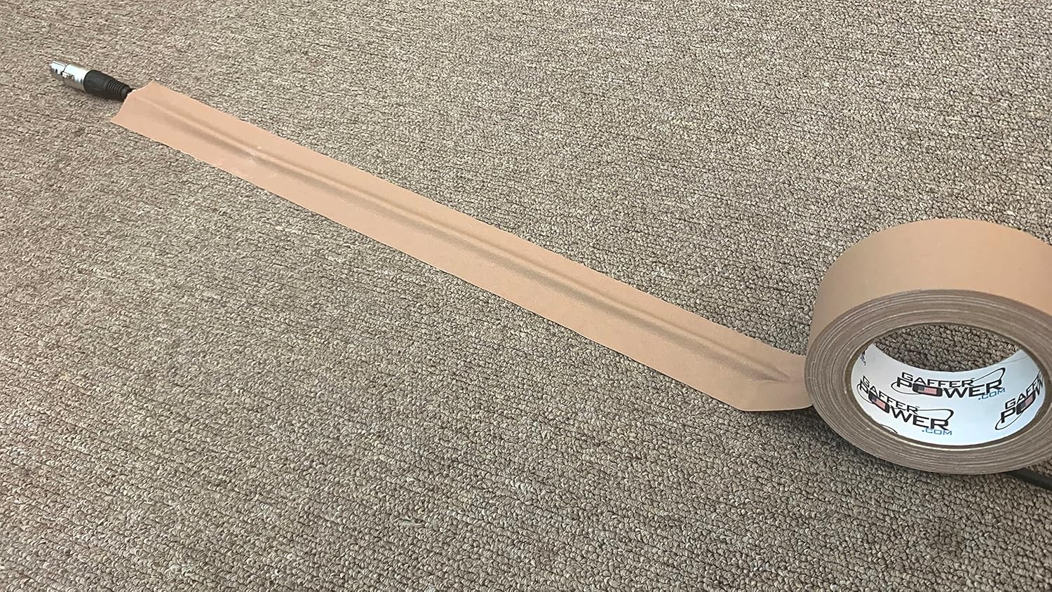 Gaffer Power Proudly Made in The USA, Real Professional Grade Gaffer Tape, Heavy Duty Gaffers Tape, Non-Reflective, Multipurpose. 2 Inches x 30 Yards, Tan