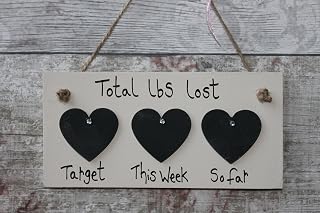 MadeAt94 CUSTOMIZED HANDMADE WEIGHT LOSS COUNTDOWN SIGN PLAQUE SLIMMING WORLD WEIGHT WATCHERS DIET