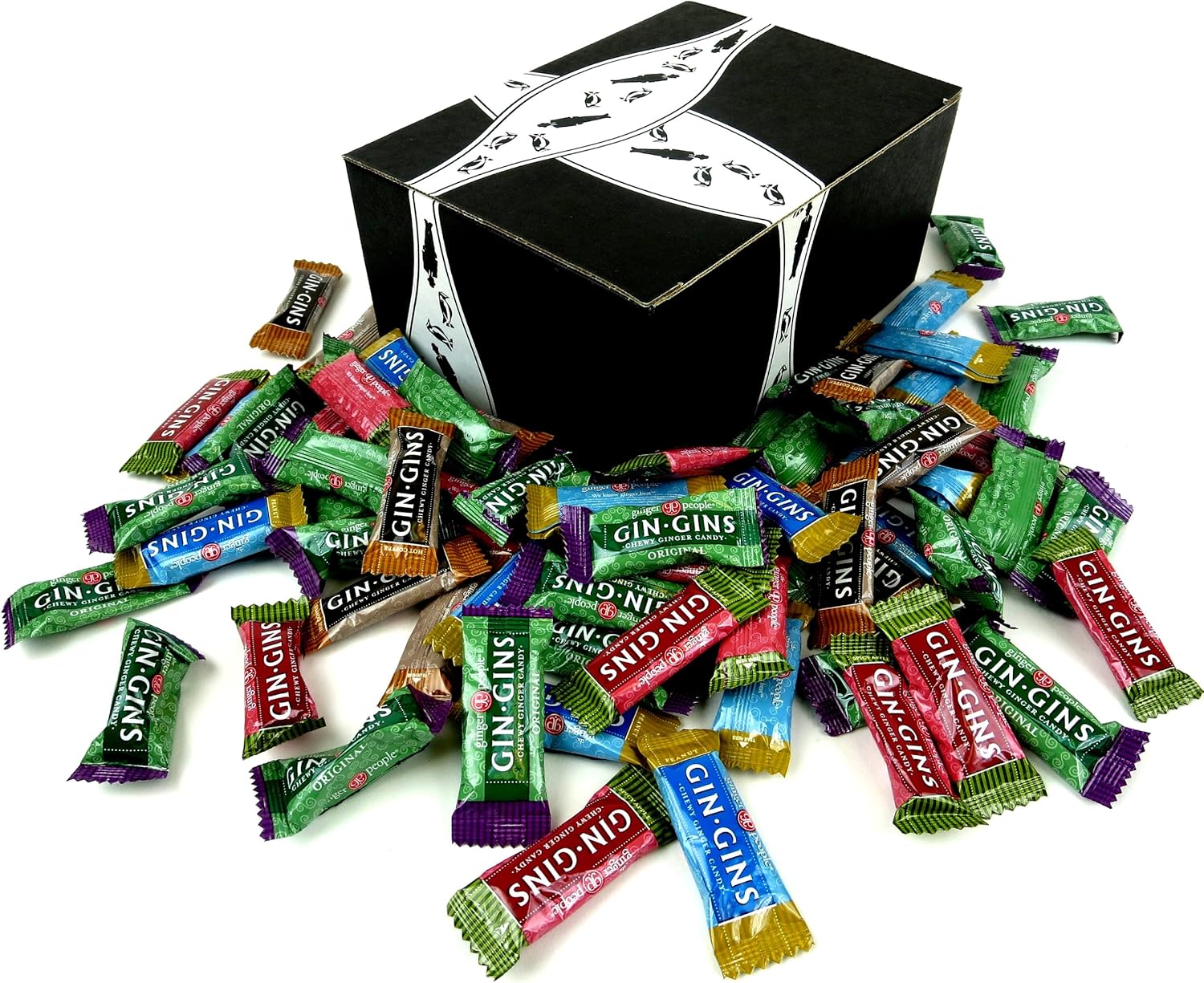 The Ginger People Gin Gins Chewy Ginger Candy 4Flavor Variety One 1