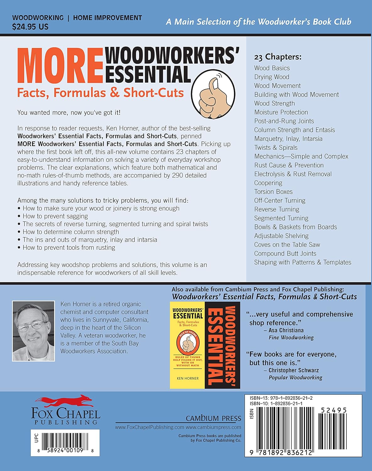 More Woodworkers' Essential Facts, Formulas & Short-Cuts: Hundreds of All-New, No-Math Rules of Thumb Help You Figure it Out (Fox Chapel Publishing)