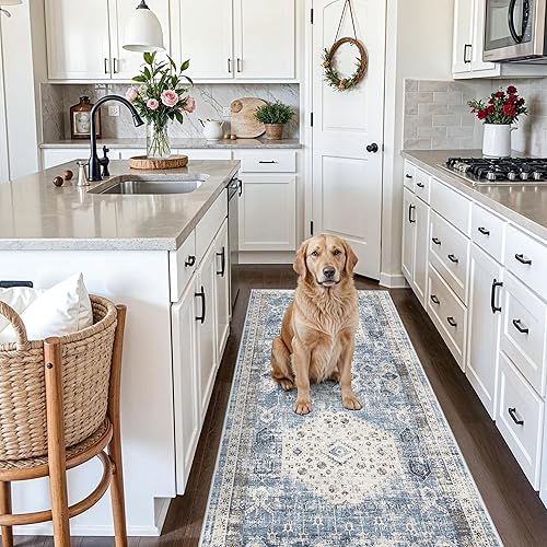 Miniatura 35 de Alfombra de Pasillo Lavable - Alfombras de Cocina de 2'6"x12' con Respaldo Antideslizante, Alfombras de Casa de Campo para Interiores para Sala