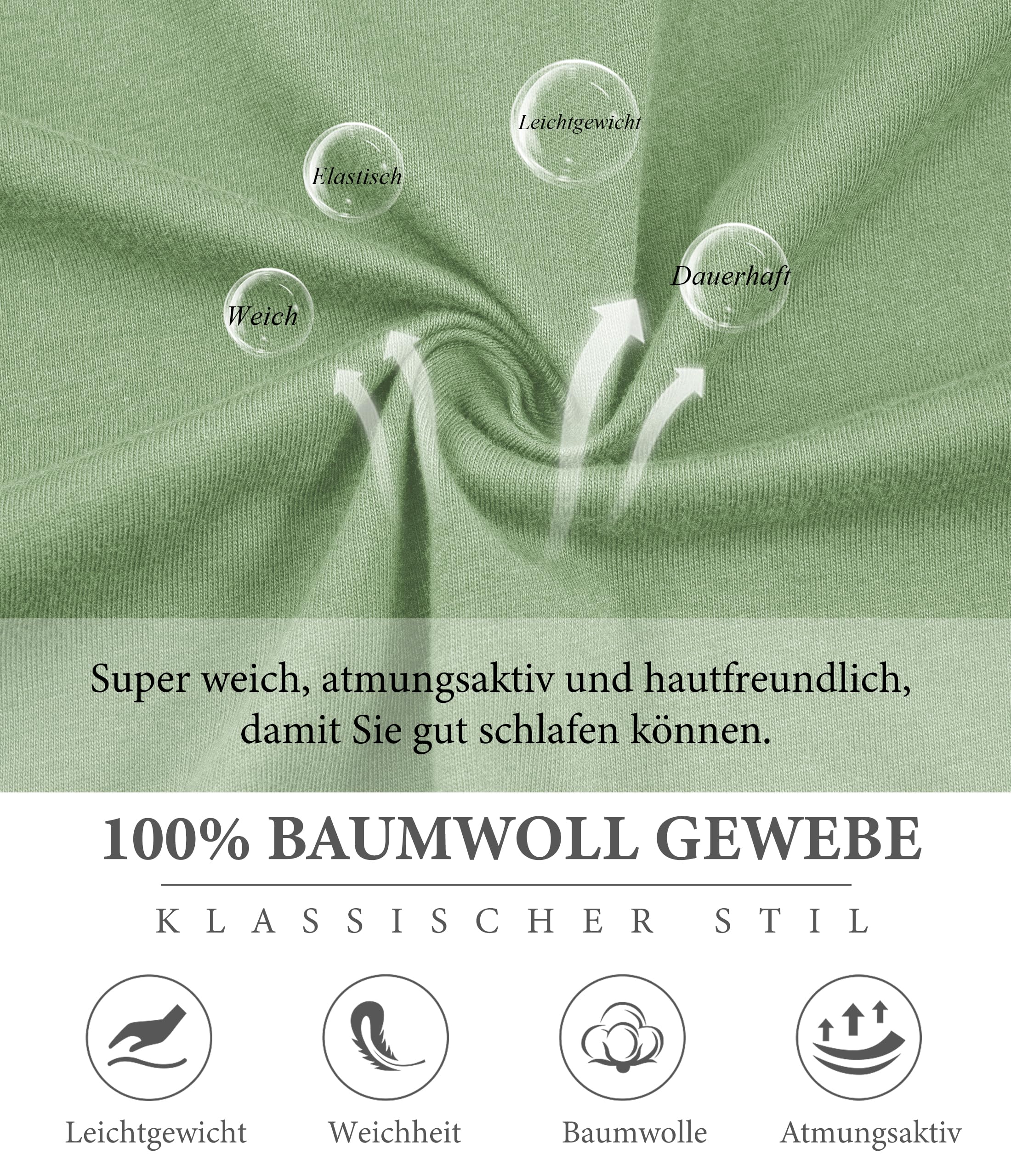 COLORFULLEAF Pyjama d'été court 100 % coton pour femme - Ensemble pyjama 2 pièces - Haut à manches courtes et pantalon long 3/4 - Vêtement de nuit