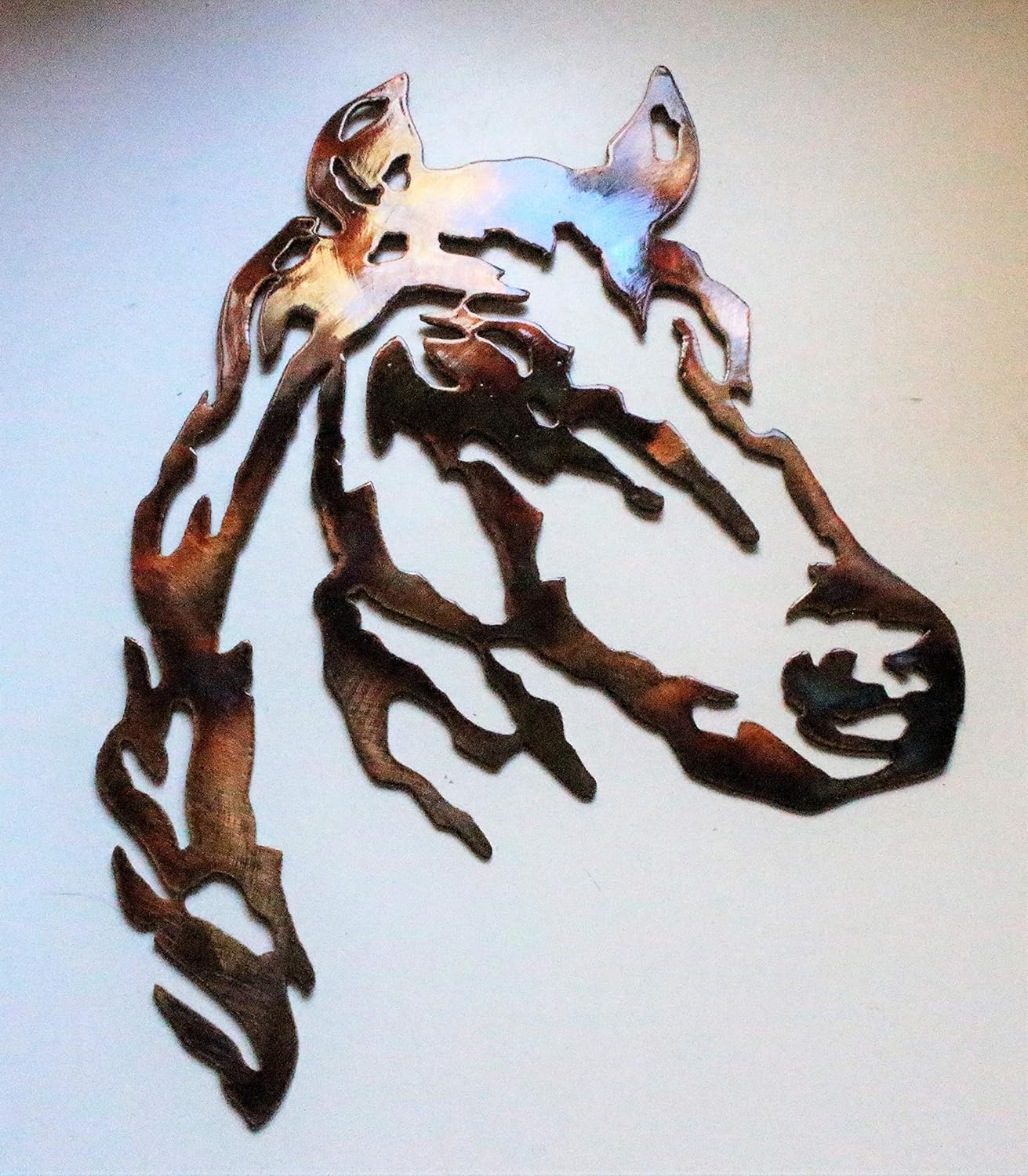 Horse Head Metal Wall Art Western Decor 12", 22" 30" or 36" Tall Right Facing