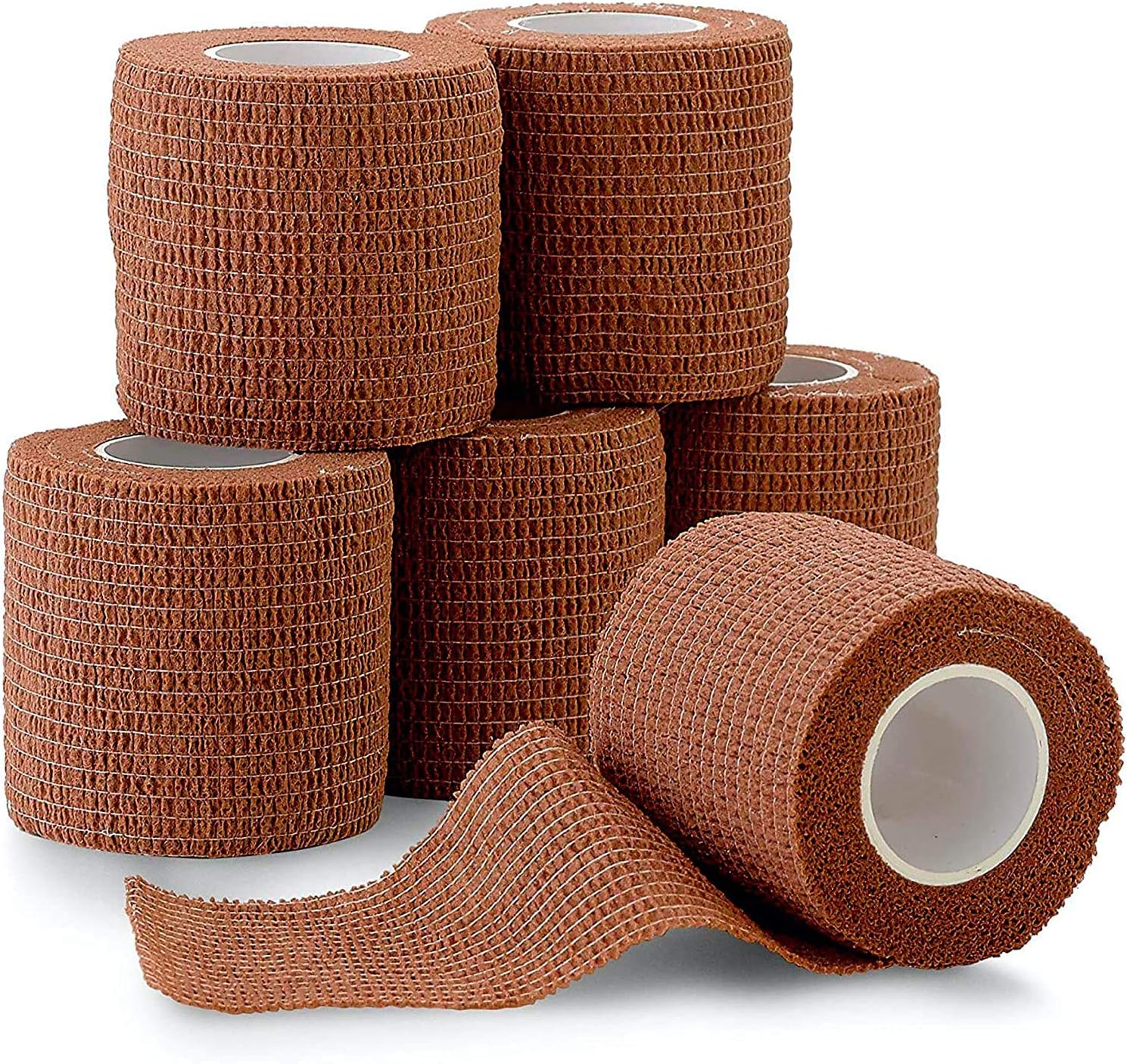 Lot De 6 Bandes Auto-adhésives Co-Flex Pour Cheval – Vert, 2" X 5 Yards, Protection Plaie