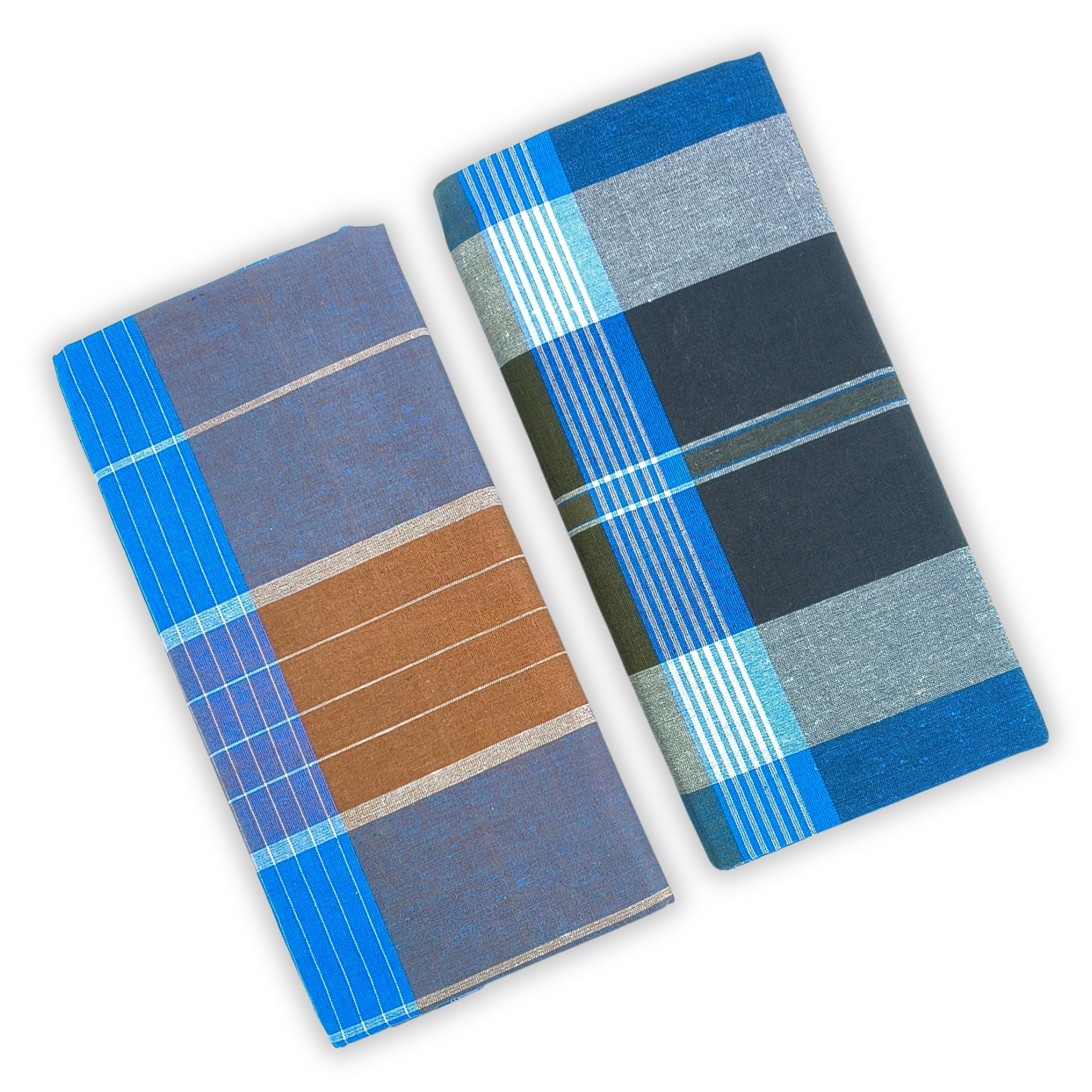 VELIRSON Cotton House Stitched Premium Cotton Lungi For Men 2.10 Meters Set of - Assorted Color lungi-picture-22