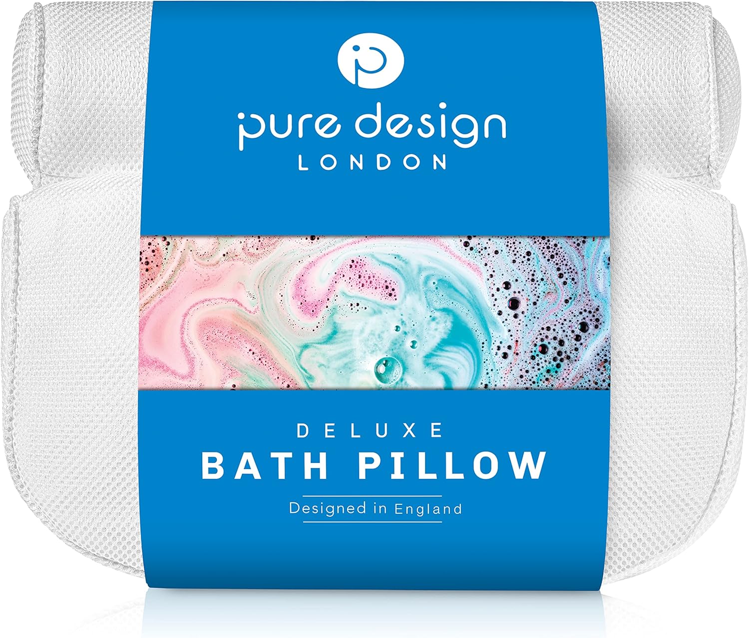 Bath Pillow for Bathtub - Tub Pillow for Back and Head - Bath Neck Pillows for tub - Headrest and Shoulder Support Cushion - Spa Pillow for Bath or Bubble Jet Jacuzzi - Easy to wash Non Slip Design. : Beauty & Personal Care