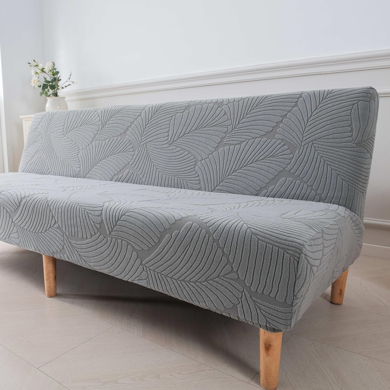 Stretch Futon Slipcover Armless Sofa Bed Cover