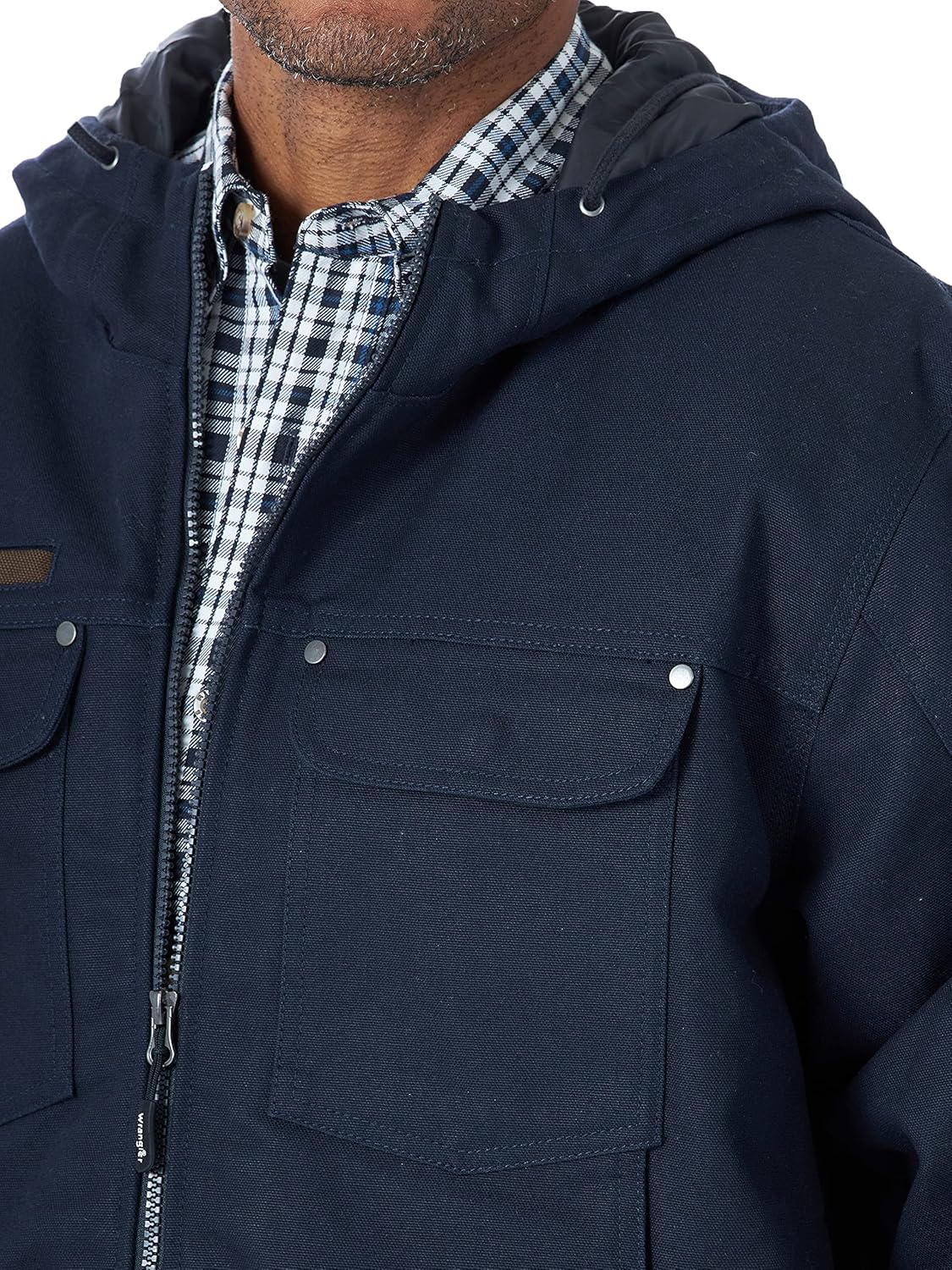 Wrangler mens Tough Layers Canvas Work Jacket - Image 4
