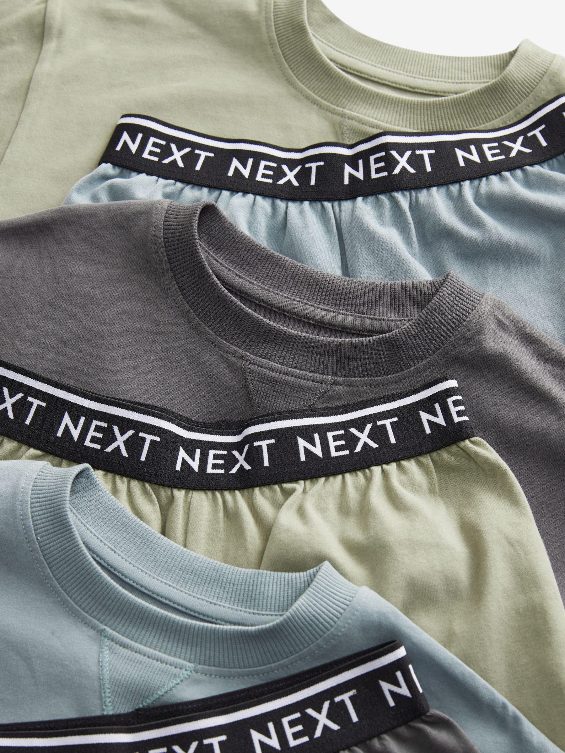 NEXT Jungen Kurzer Schlafanzug aus 100% Baumwolle, 3er-Pack
