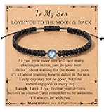 Memgift To My Man Son Bracelet Gifts, Birthday Graduation Easter Anniversary Valentines Christmas Gifts for Man Husband Son Boyfriend
