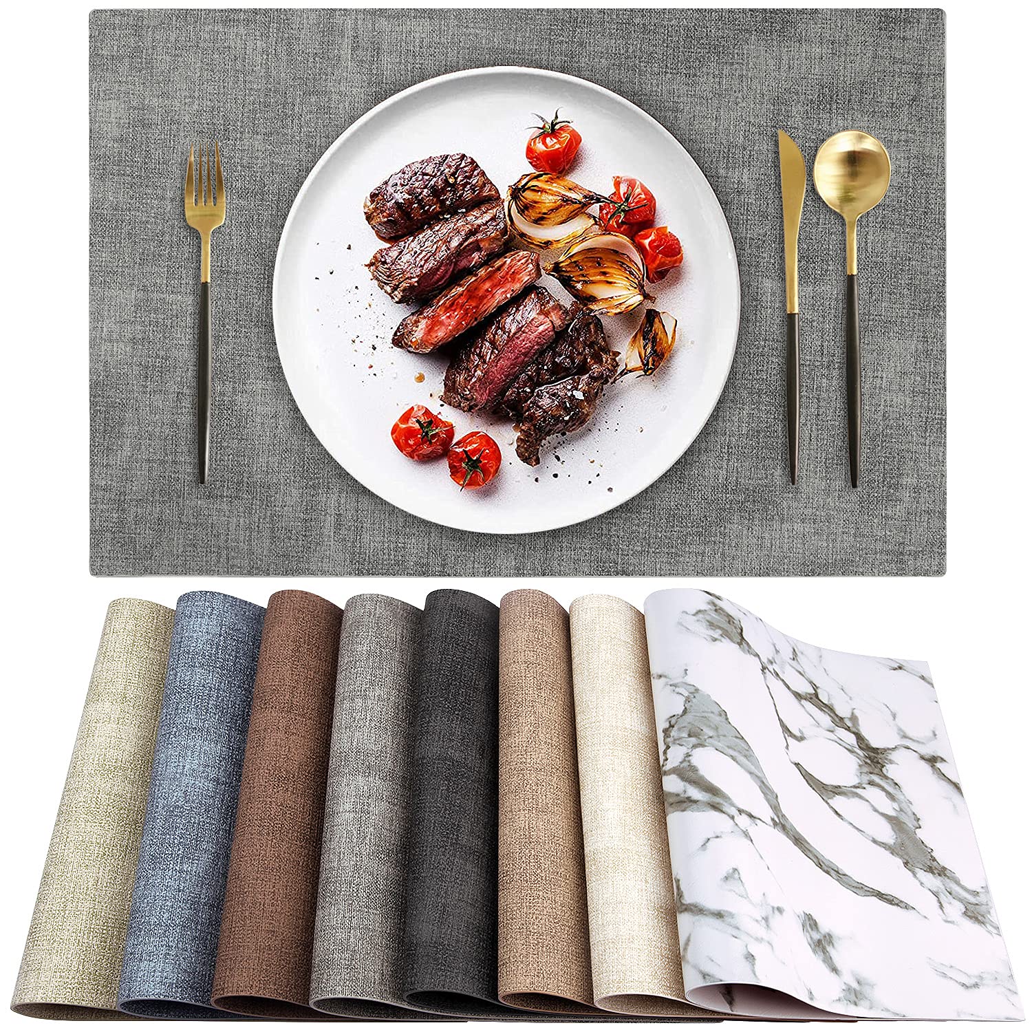 Vinjiasin Rood Lederen Placemats Set van 4 voor Eettafel Waterdichte Afveegbare Tafelmatten Hittebestendige Indoor Outdoor Placemats Gemakkelijk schoon te maken Kerst Placemat Vinjiasin Rood Lederen Placemats Set van 4 voor Eettafel Waterdichte Afveegbare Tafelmatten Hittebestendige Indoor Outdoor Placemats Gemakkelijk schoon te maken Kerst Placemat