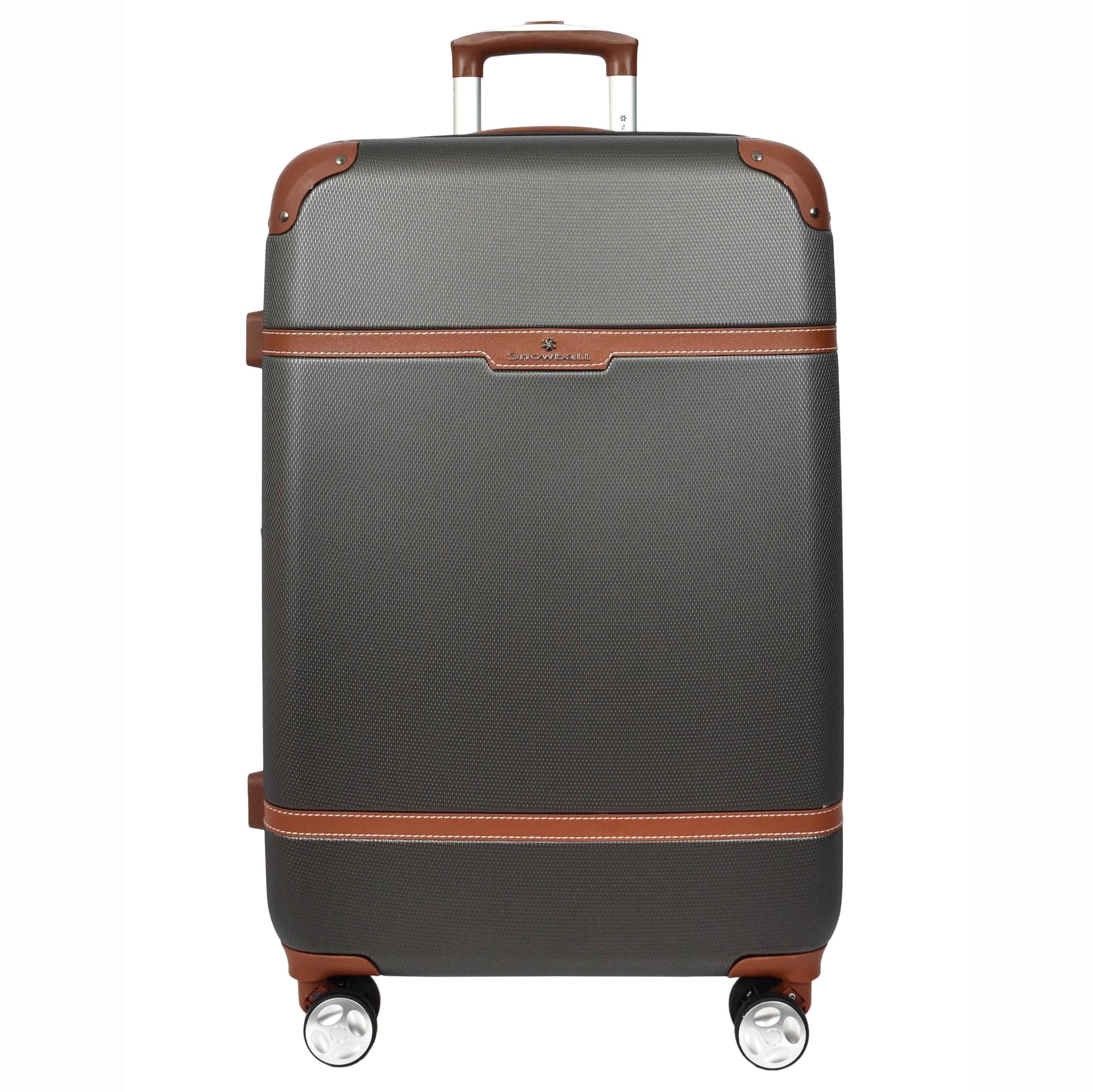 Valise rigide extensible grise taille M à roulettes pivotantes - 6