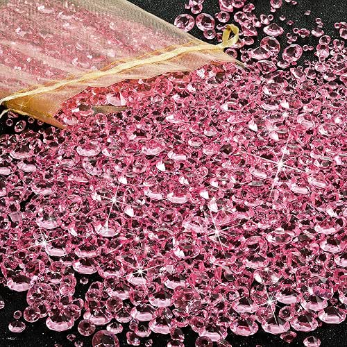 Hicarer 7000 Pieces Diamond Decorations Bling Bling Diamond Vase Filler